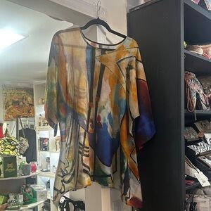 Vibrant Abstract Women's Blouse